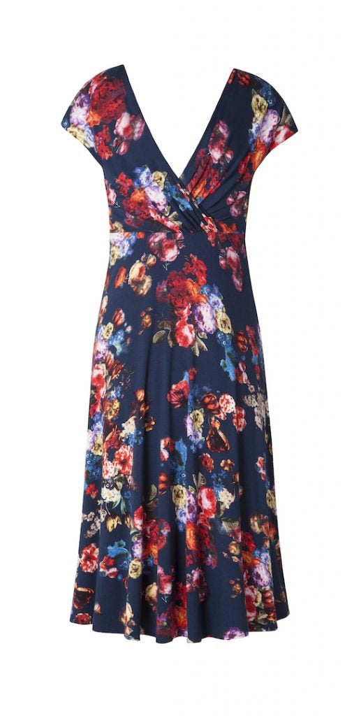 Alessandra Dress Midnight Garden