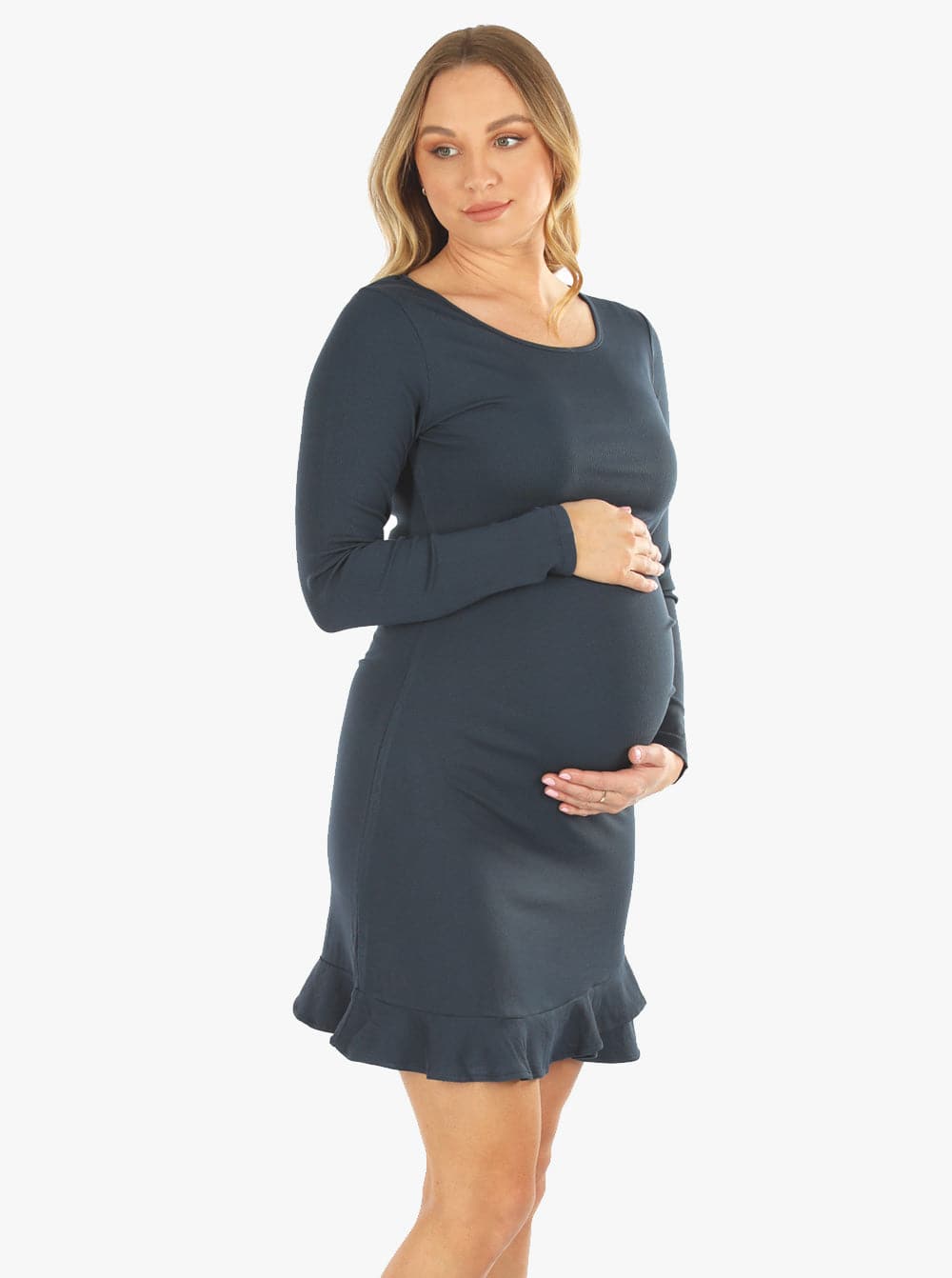Bodycon Frill End Long Sleeve