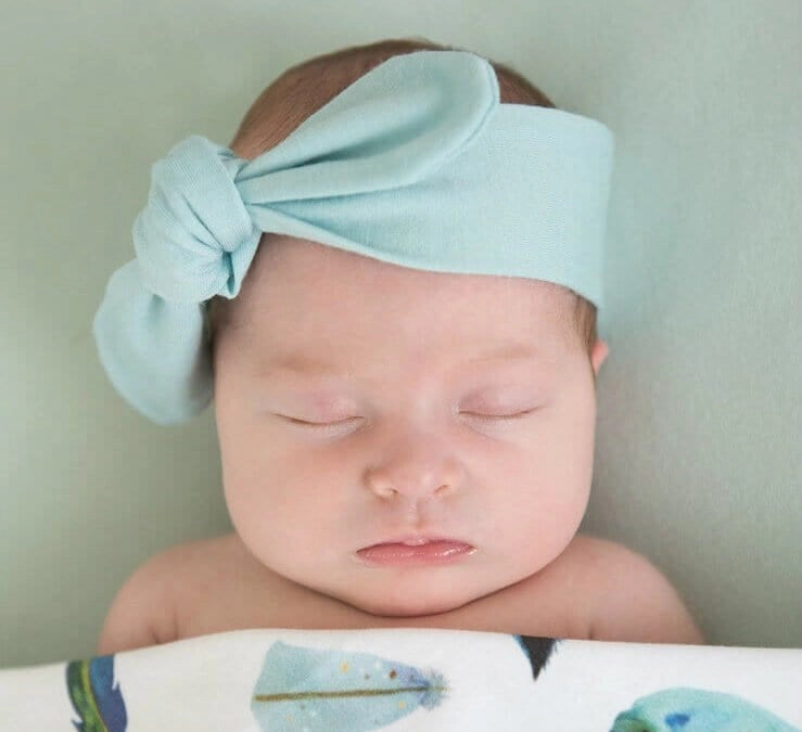 Snuggle Hunny Baby Topknot Headband Solid