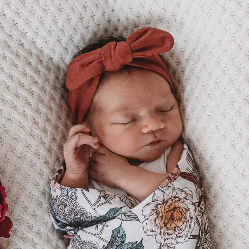 Snuggle Hunny Baby Topknot Headband Solid