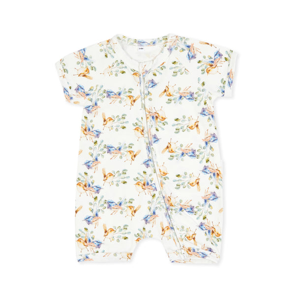 Grayson Short Zipsuit Fairy Wrens