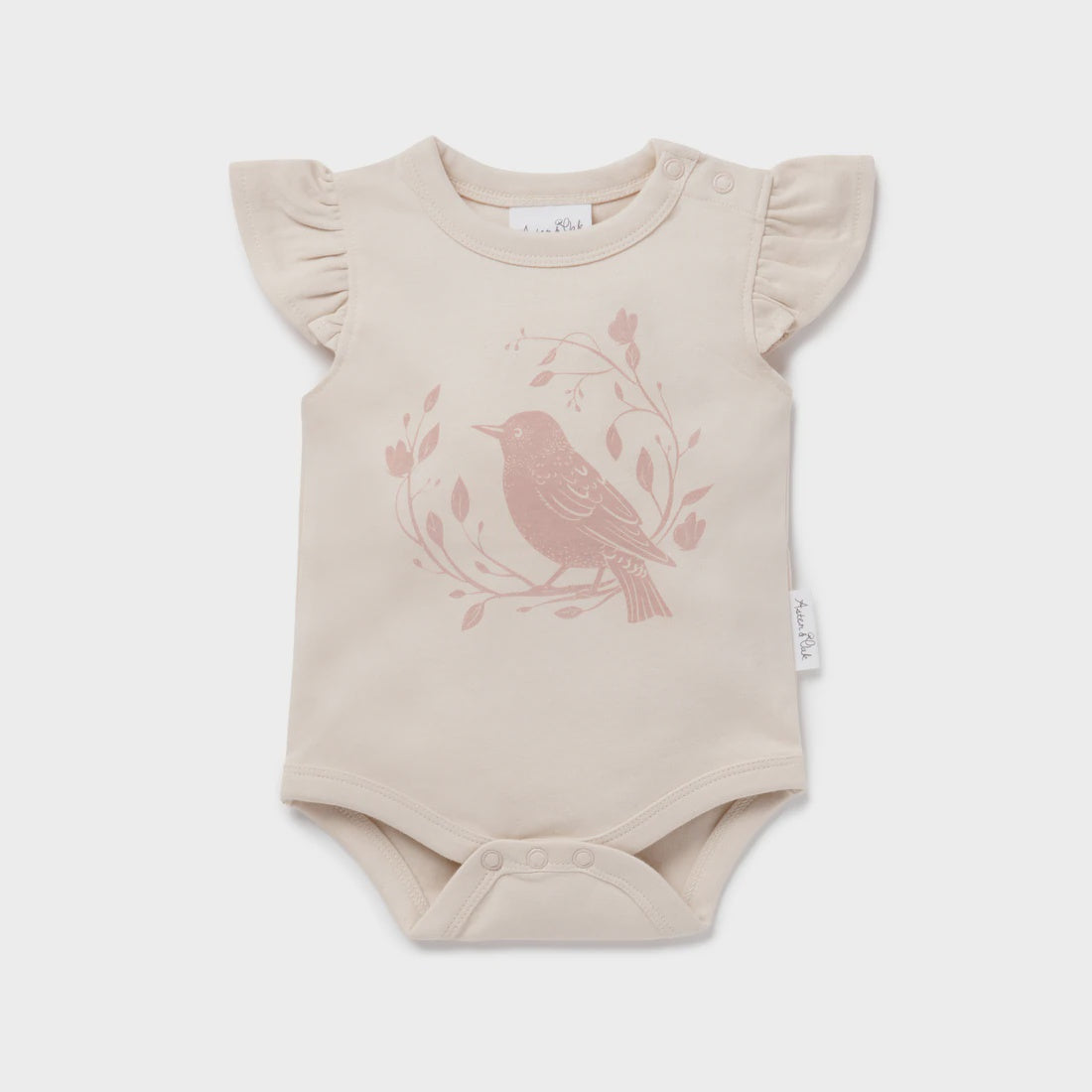 Song Bird Print Onesie