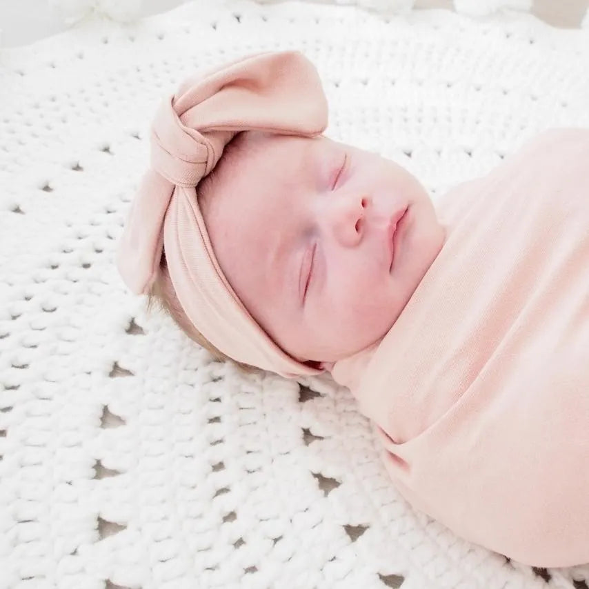 Snuggle Hunny Baby Topknot Headband Solid