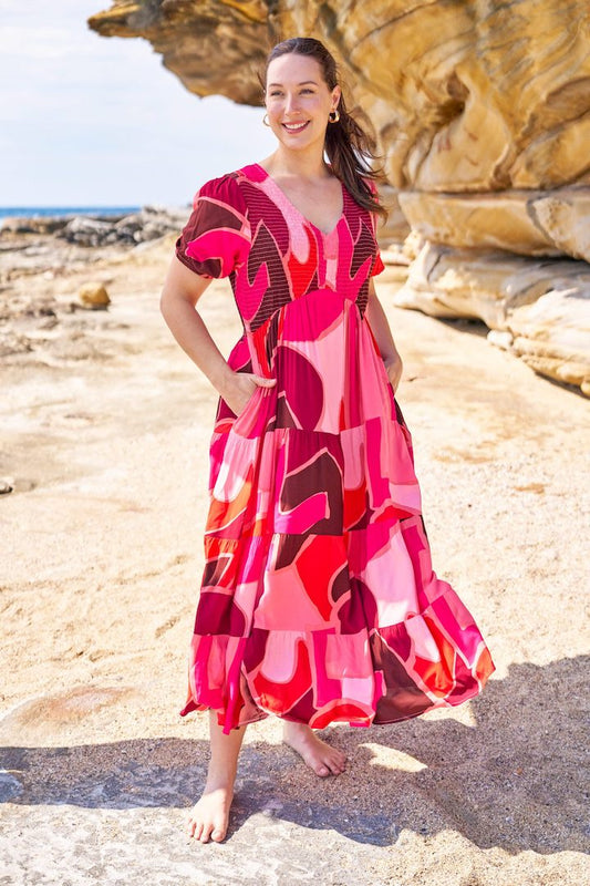 Kadie Shirred Bust Maxi Dress