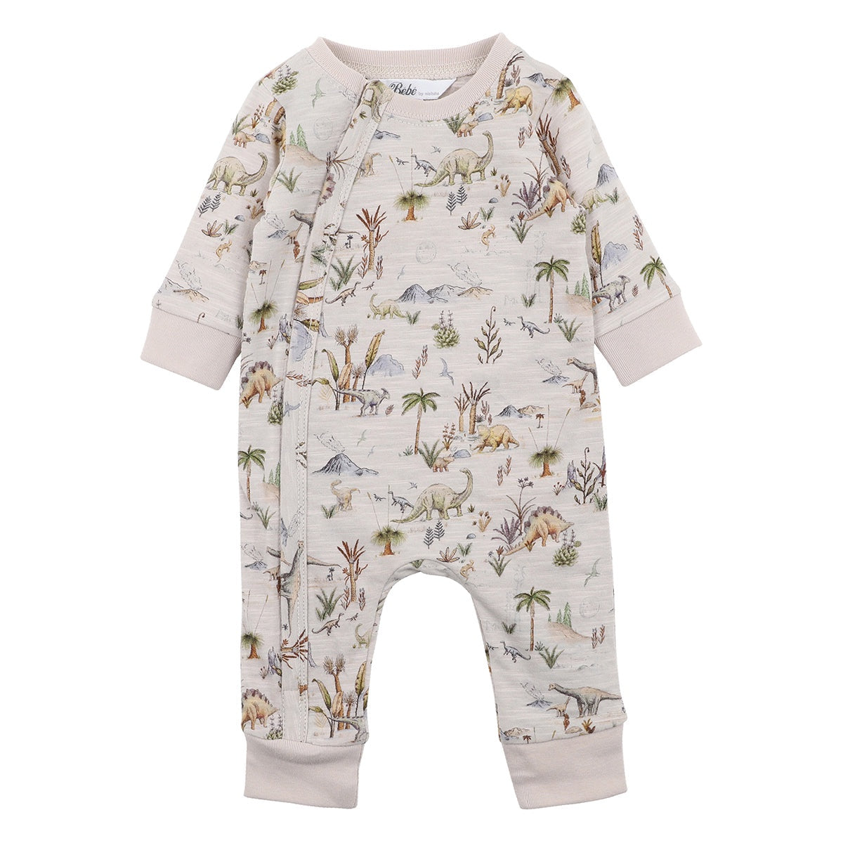 Emmet Dino Long Zip Romper Prem - Toddler