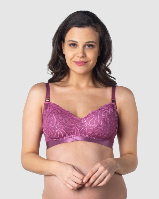 Warrior Soft Cup Nursing Bra Magenta Haze