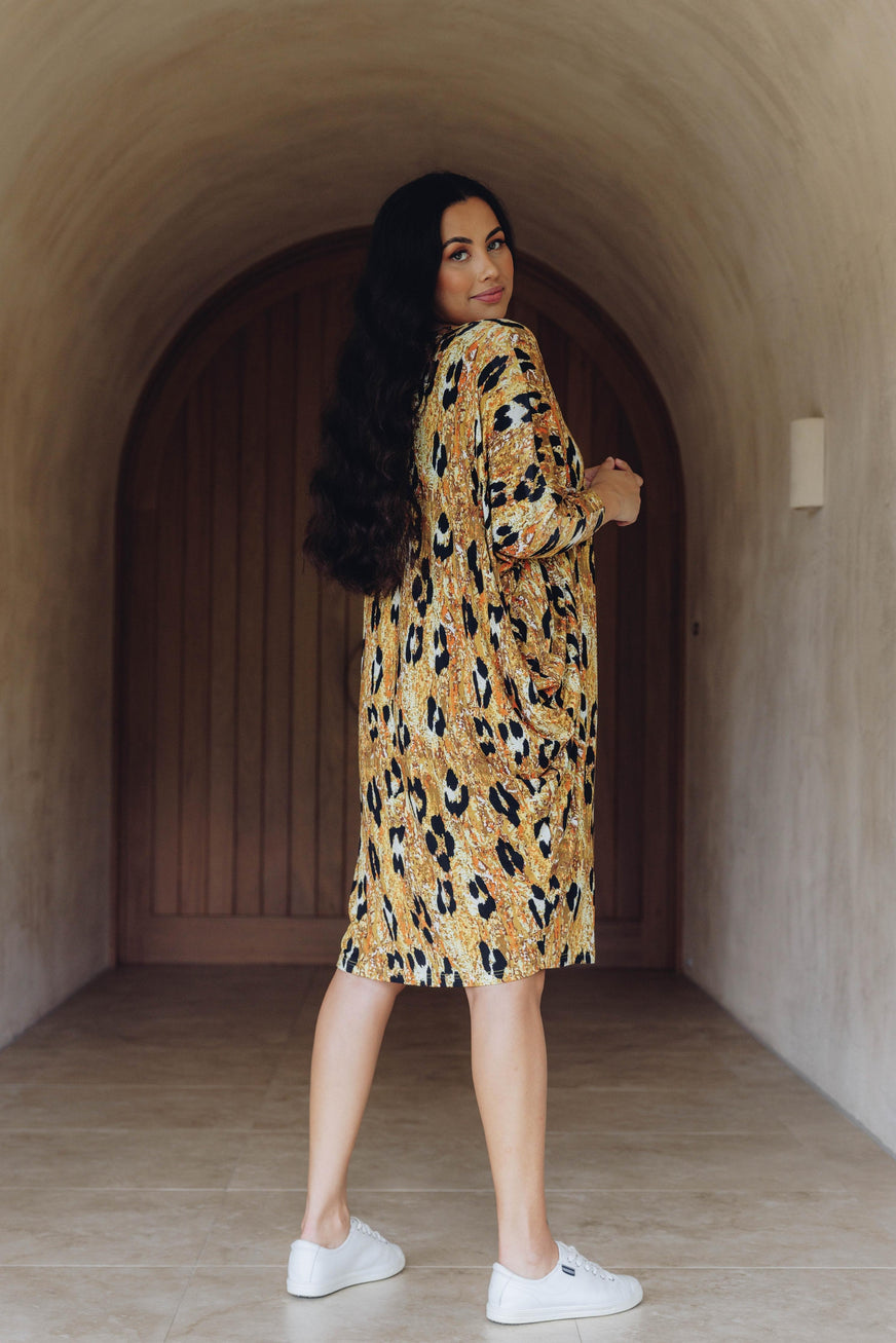 Miracle Dress Enchanted Leopard Long Sleeve