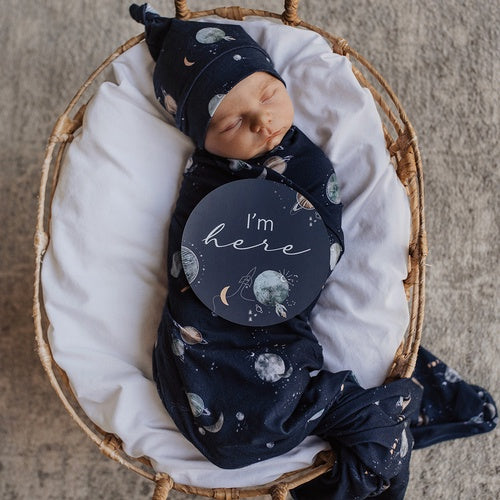 Milky Way Wrap and Beanie Set