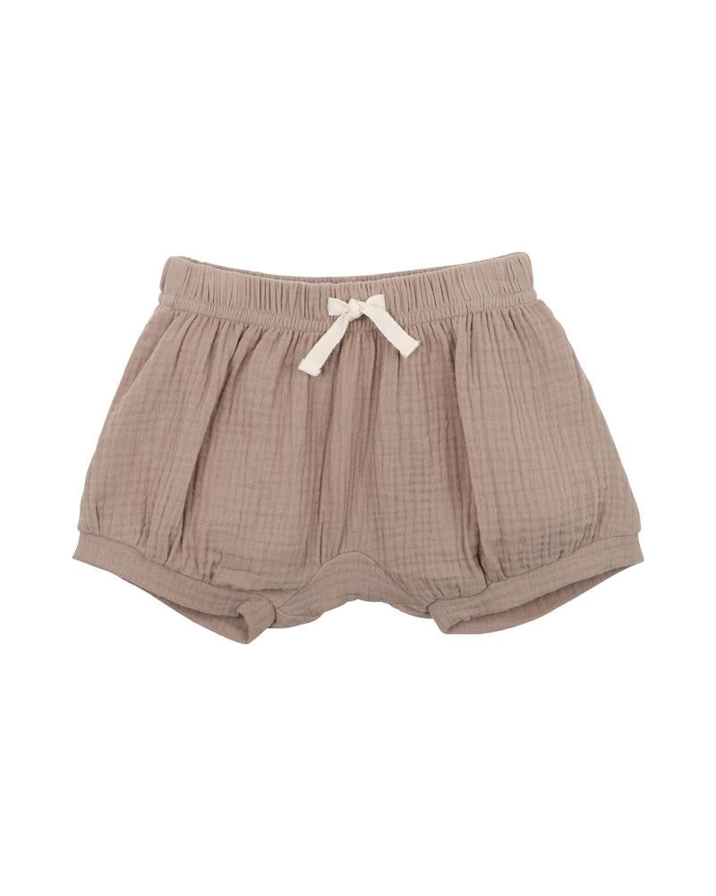 Taupe Crinkle Shorts