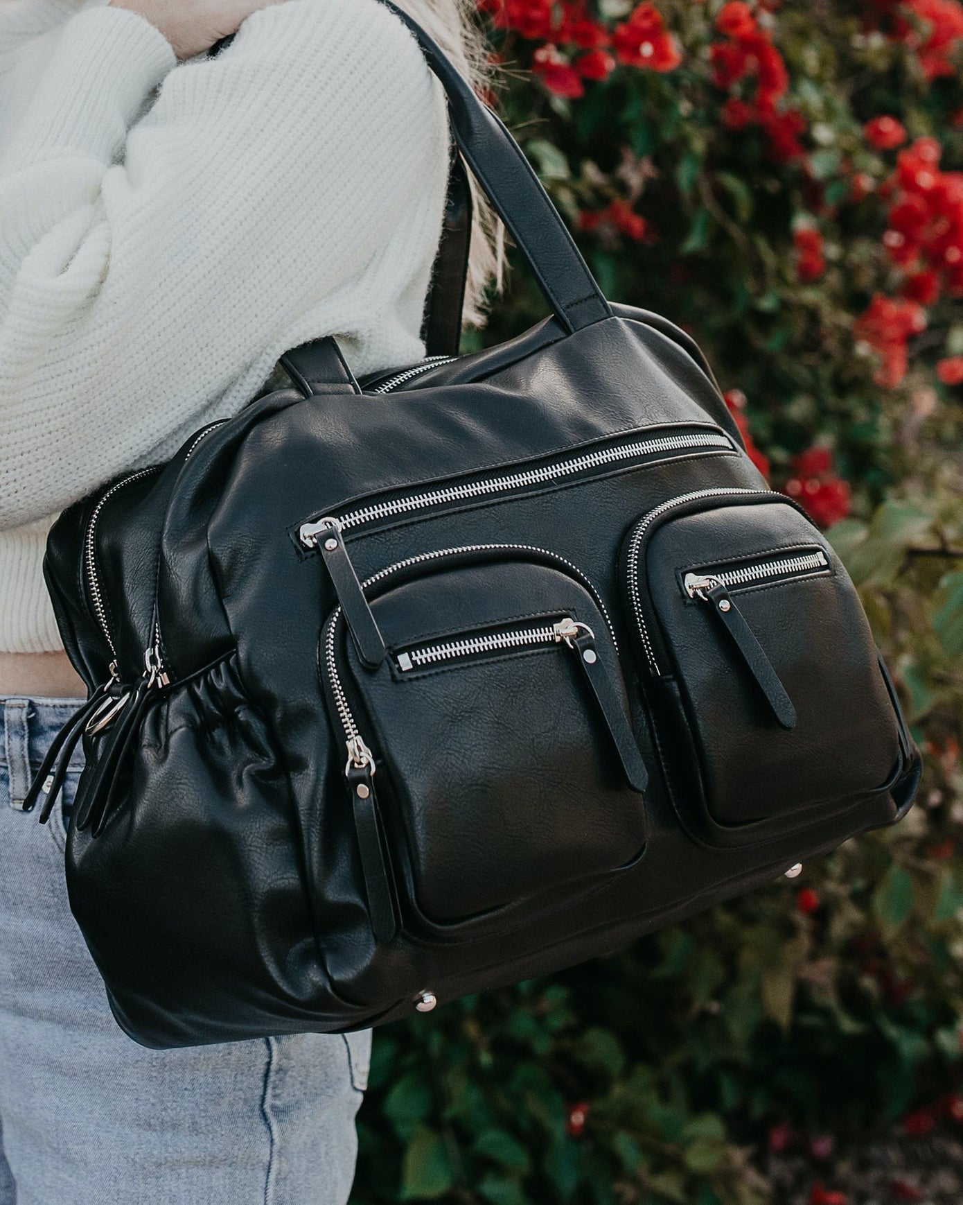OiOi Carry All Nappy Bag Faux Leather