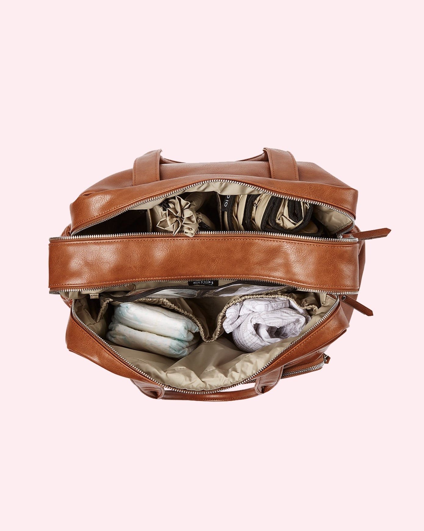 OiOi Carry All Nappy Bag Faux Leather
