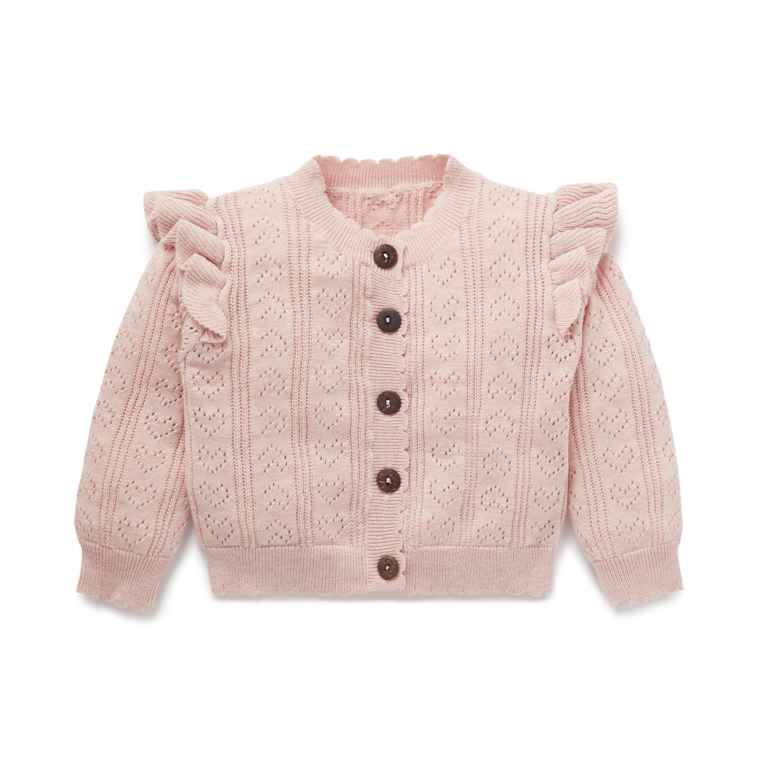 Ruffle Knit Cardigan