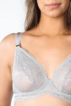 Heroine Plunge Bra Silver