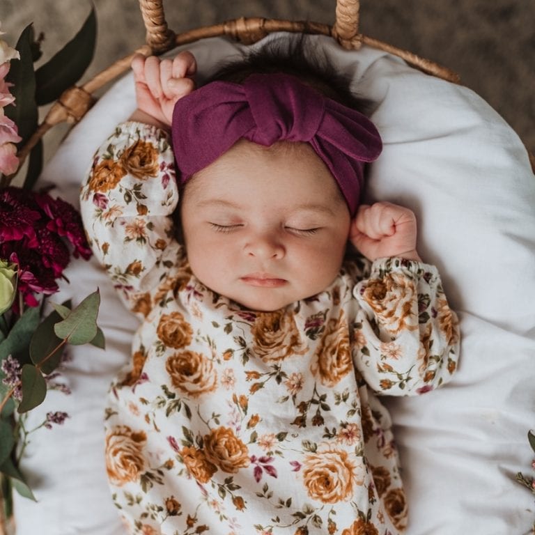 Snuggle Hunny Baby Topknot Headband Solid