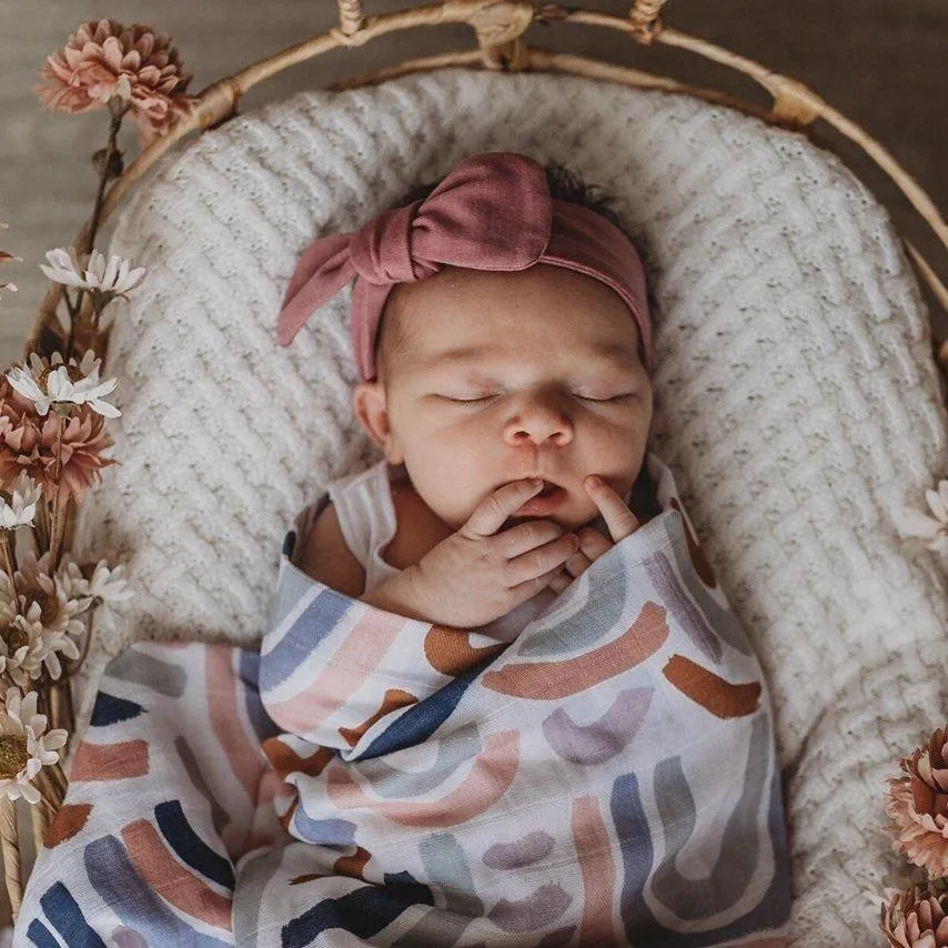 Snuggle Hunny Baby Topknot Headband Solid