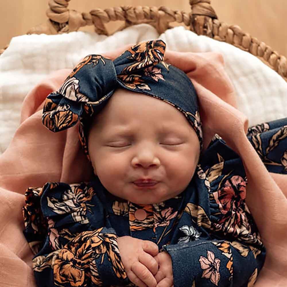 Snuggle Hunny Baby Topknot Headband Design