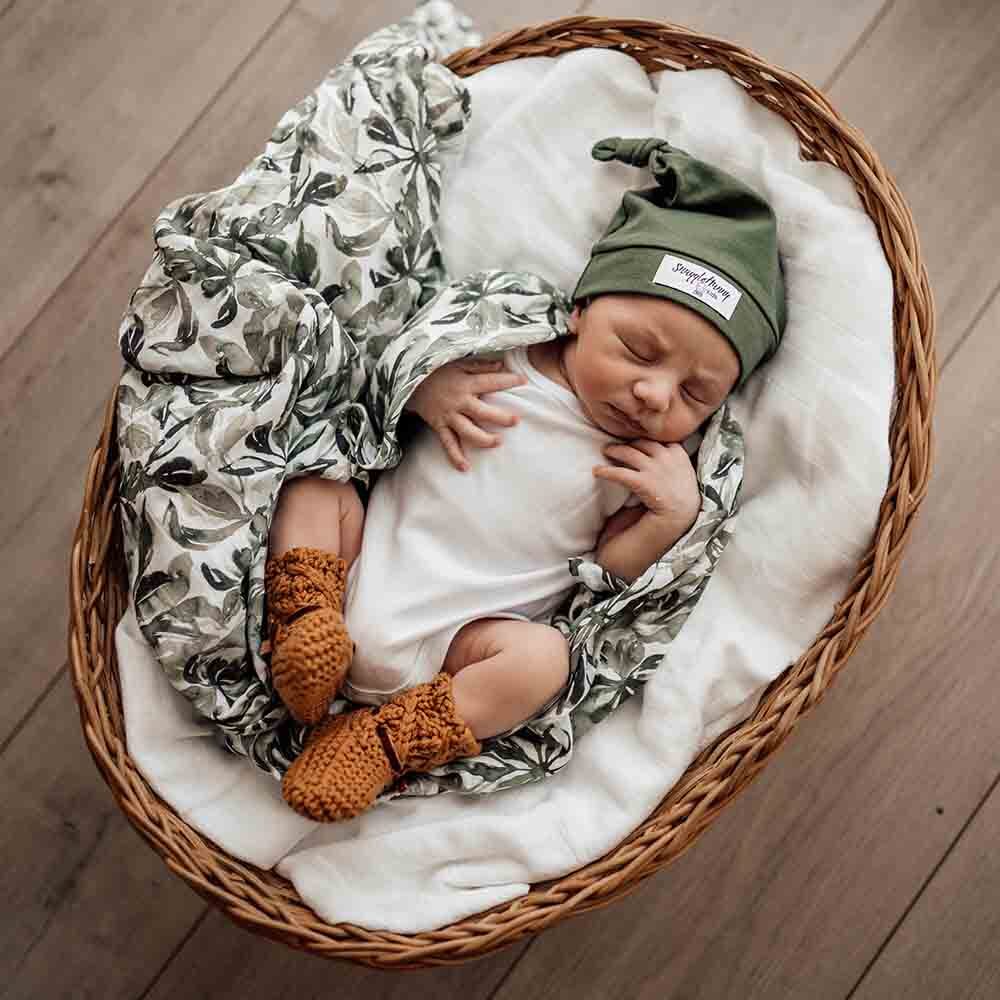 Organic Muslin Wrap Evergreen