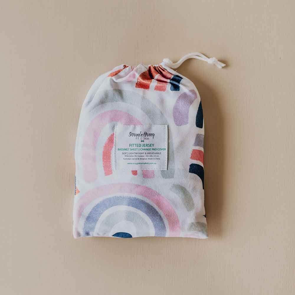 Bassinet Sheet/Change pad cover Rainbow Baby
