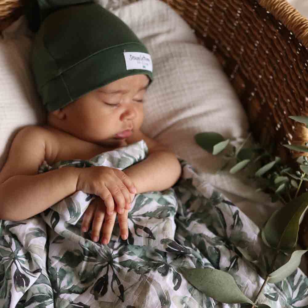 Organic Muslin Wrap Evergreen