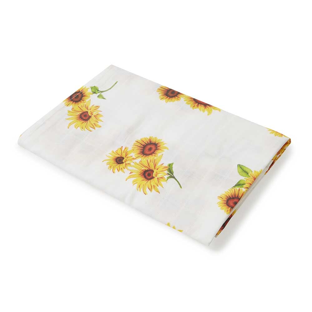 Organic Muslin Wrap Sunflower