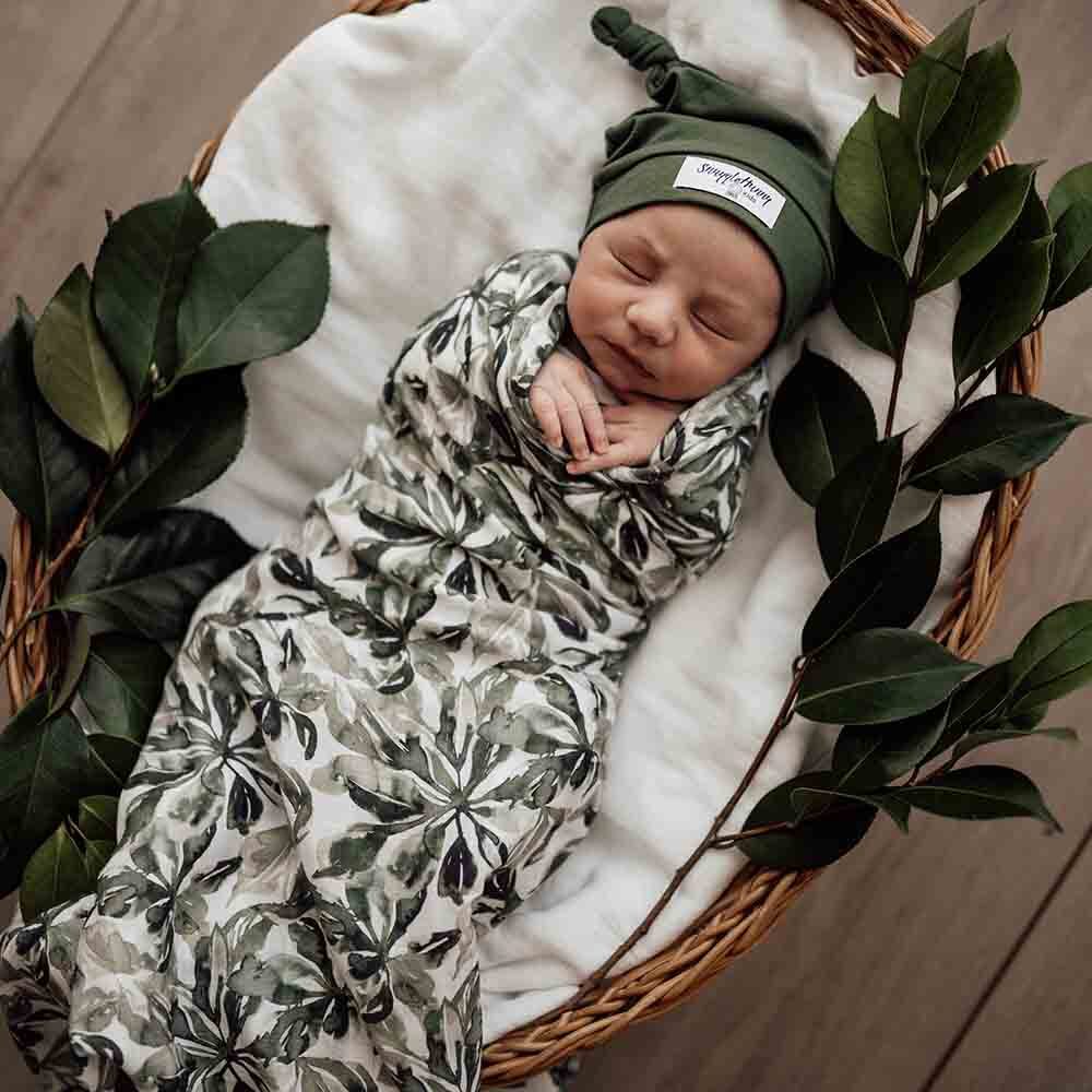 Organic Muslin Wrap Evergreen