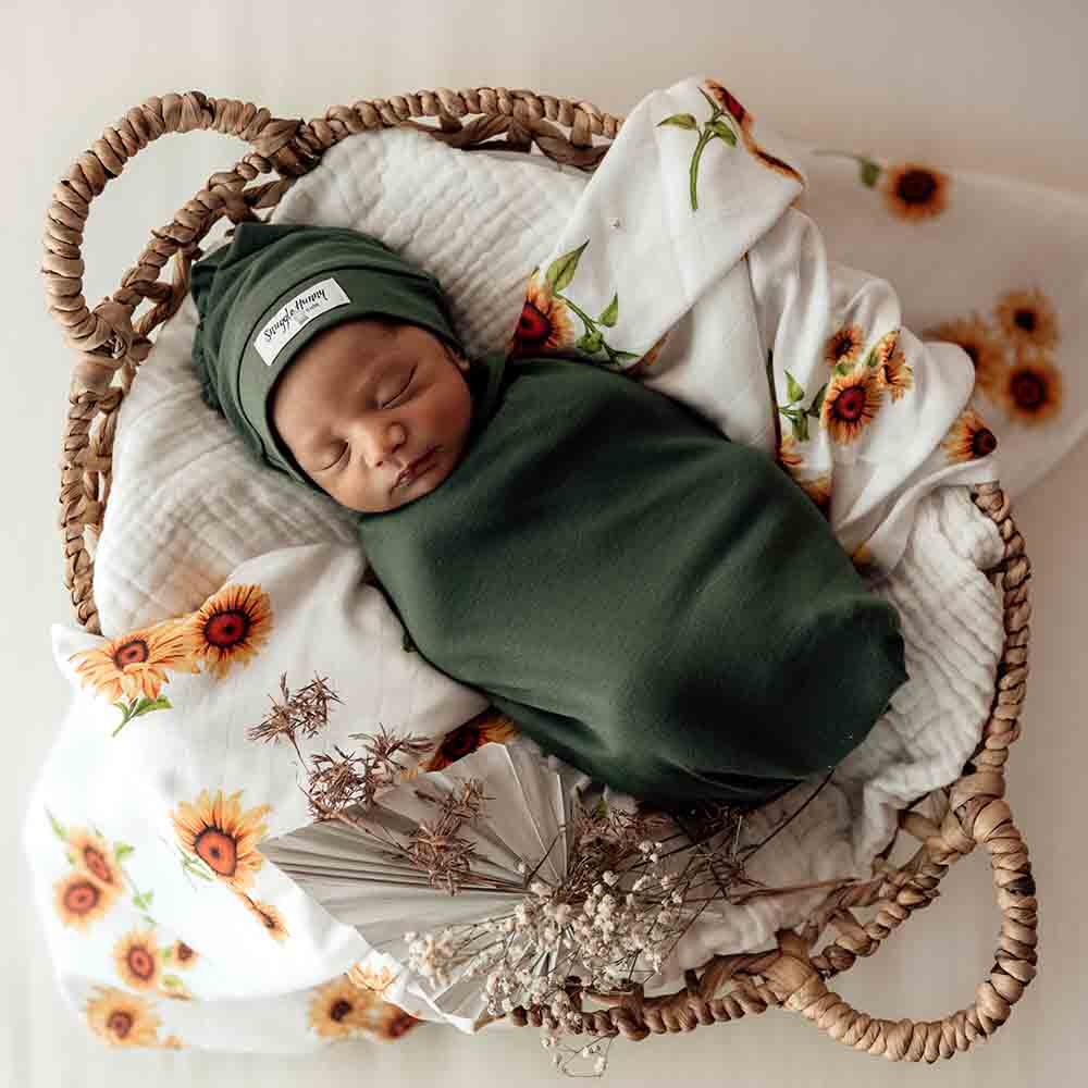 Organic Muslin Wrap Sunflower