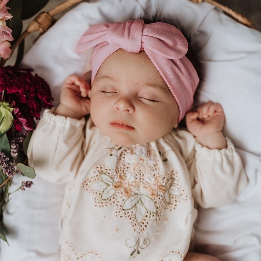 Snuggle Hunny Baby Topknot Headband Solid