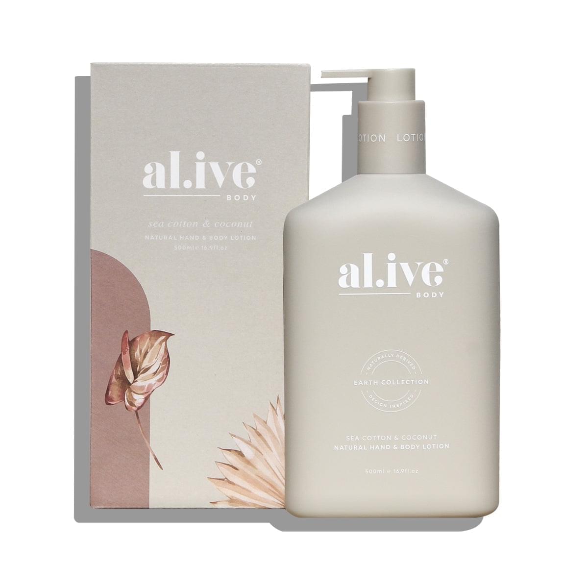 al.ive Sea Cotton and Coconut Hand and Body Lotion