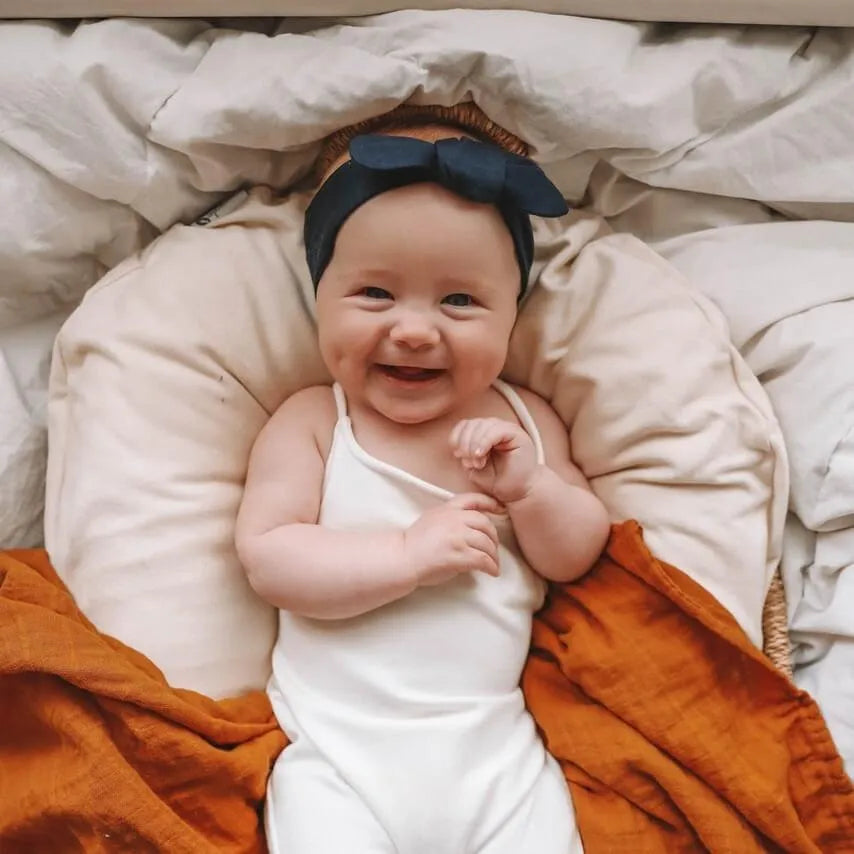Snuggle Hunny Baby Topknot Headband Solid