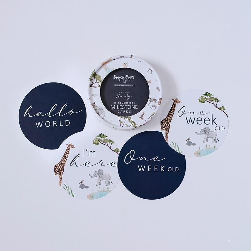 Milestone Cards Safari and Navy