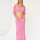 Marisol 2 piece Maternity Photoshoot Dress in Candy Pink