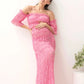Marisol 2 piece Maternity Photoshoot Dress in Candy Pink