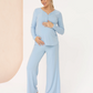 3-Piece Isabelle Maternity Sleepwear PJ set - Blue