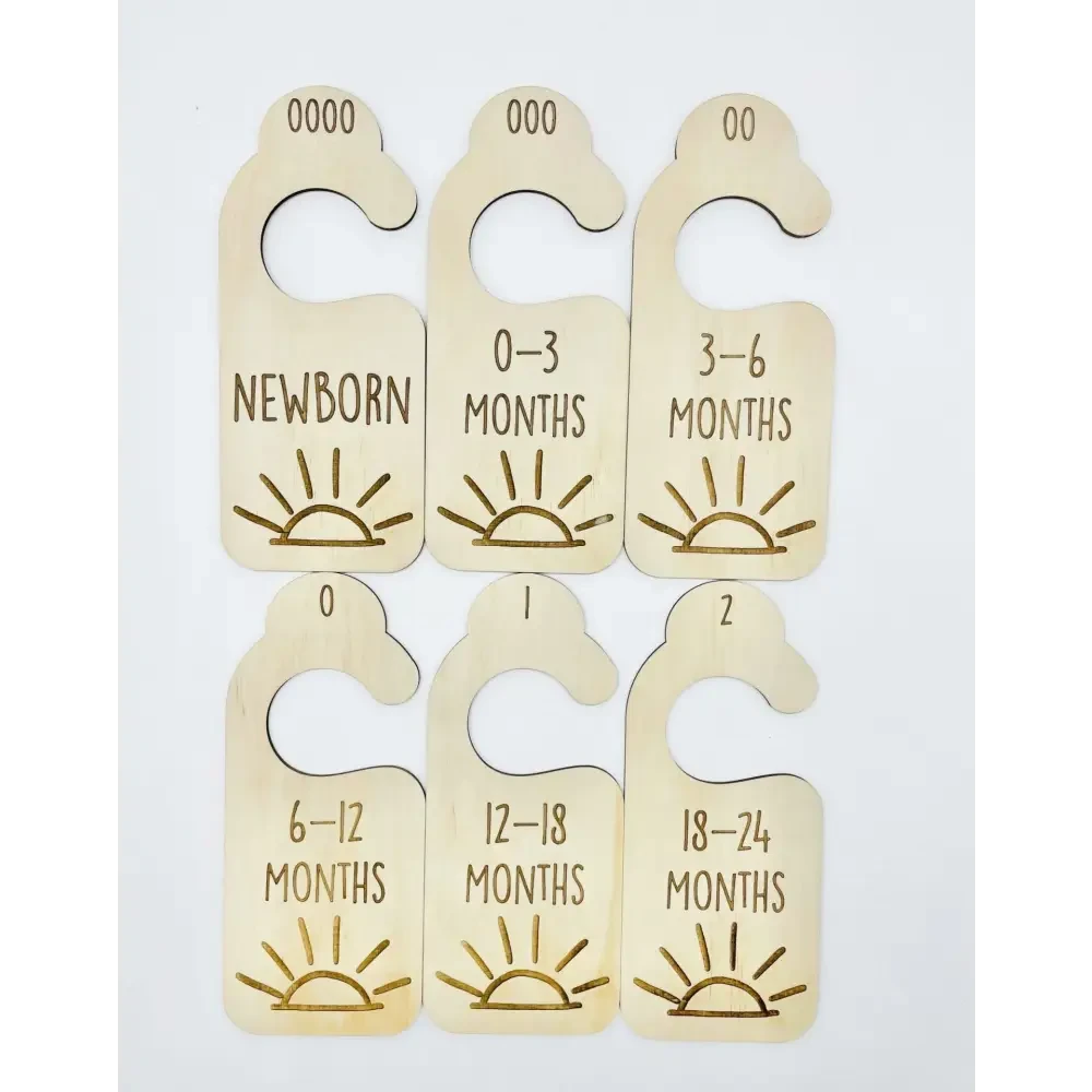 Nursery Wardrobe Dividers - Sun