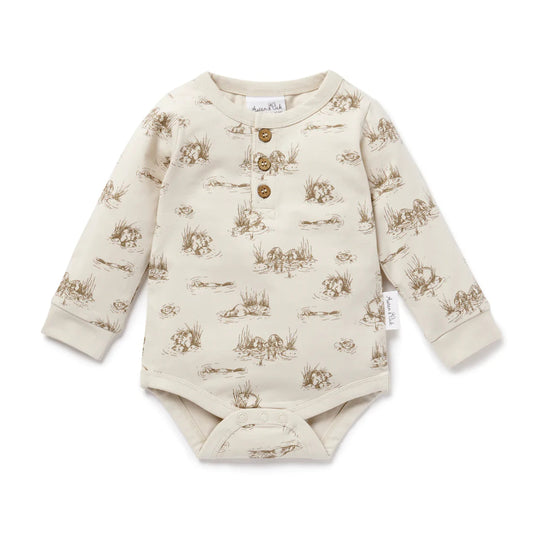 Beaver Henley Onesie