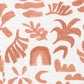 Abstract Oasis Print Mocha SS Zipsuit