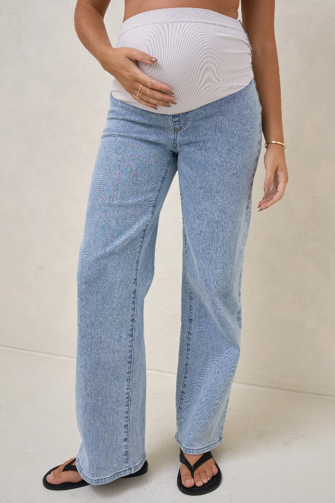 All Hours Wide Leg Jean Pacific Blue