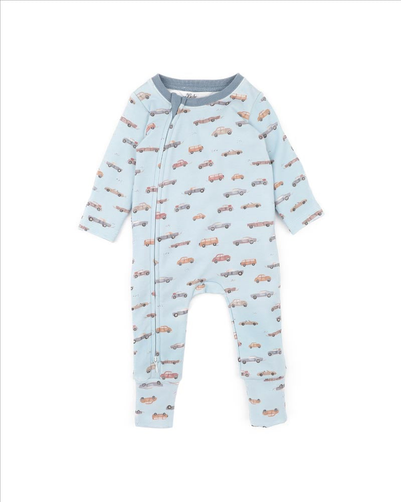 Alvin Car Organic Long Sleeve Zip Suit Premature