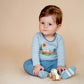 Alvin Organic Stripe Long Sleeve Bodysuit