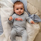 Alvin Stripe Organic Long Sleeve Zipsuit Premature