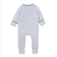 Alvin Stripe Organic Long Sleeve Zipsuit Premature
