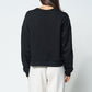 Apero Monogram Oversized V-Panel Cropped Jumper - Black / Beige