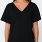 Apéro V-Neck Panel Tee Black