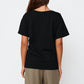 Apéro V-Neck Panel Tee Black