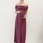 Ariana Maxi Maternity Moon Dress in Red WIne