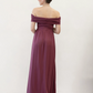 Ariana Maxi Maternity Moon Dress in Red WIne