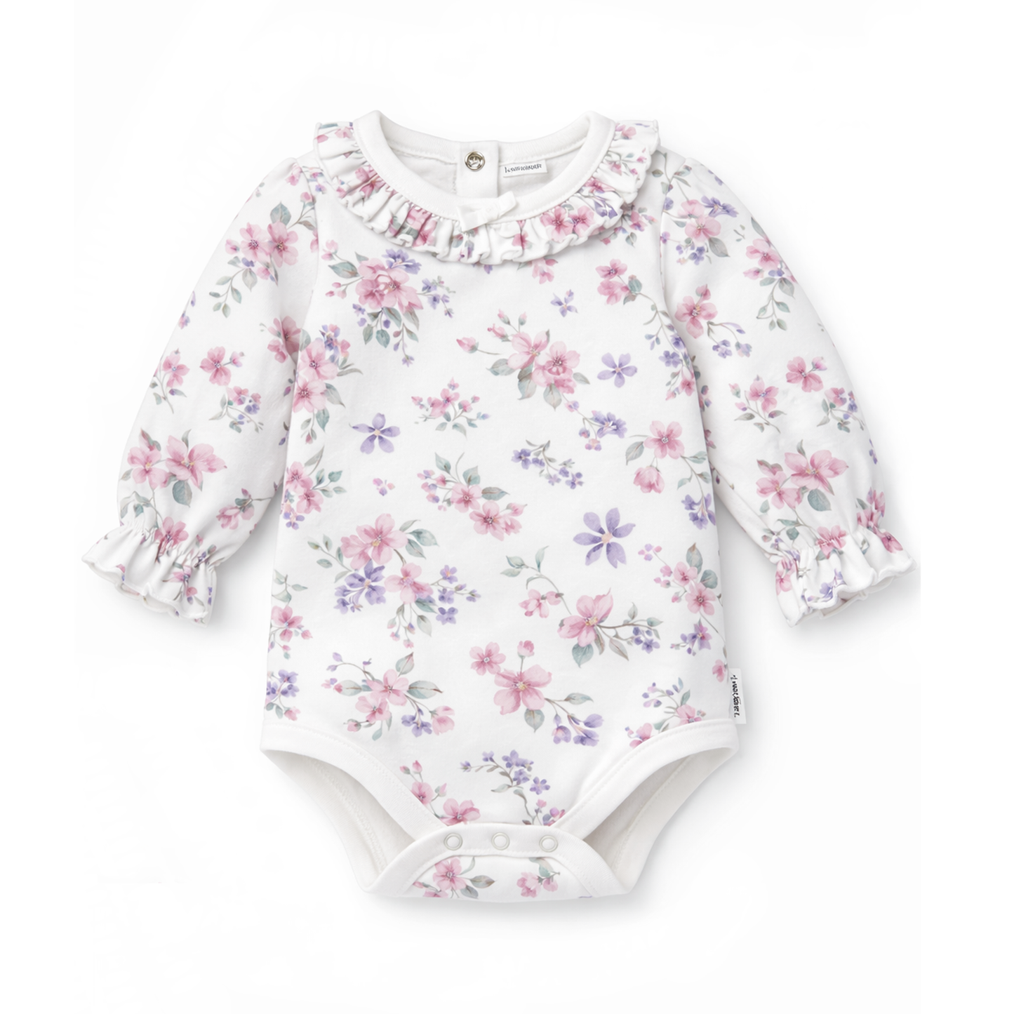 Pastel Bloom Ruffle Onesie