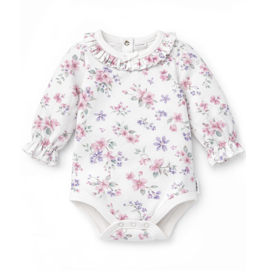 Pastel Bloom Ruffle Onesie