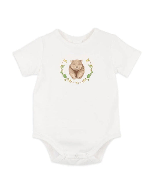 Australiana Organic Wombat Bodysuit