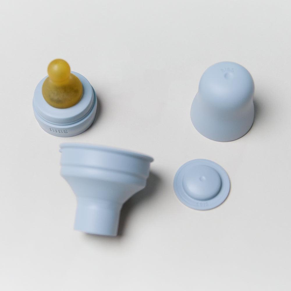 BIBS Glass Baby Bottle Complete Set 120ml Latex Teat